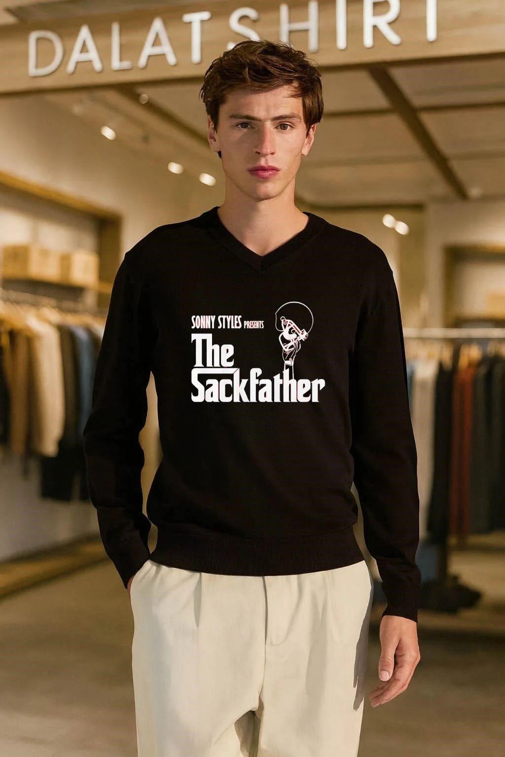 Sonny Styles Presents The Sackfather Football Helmet shirt