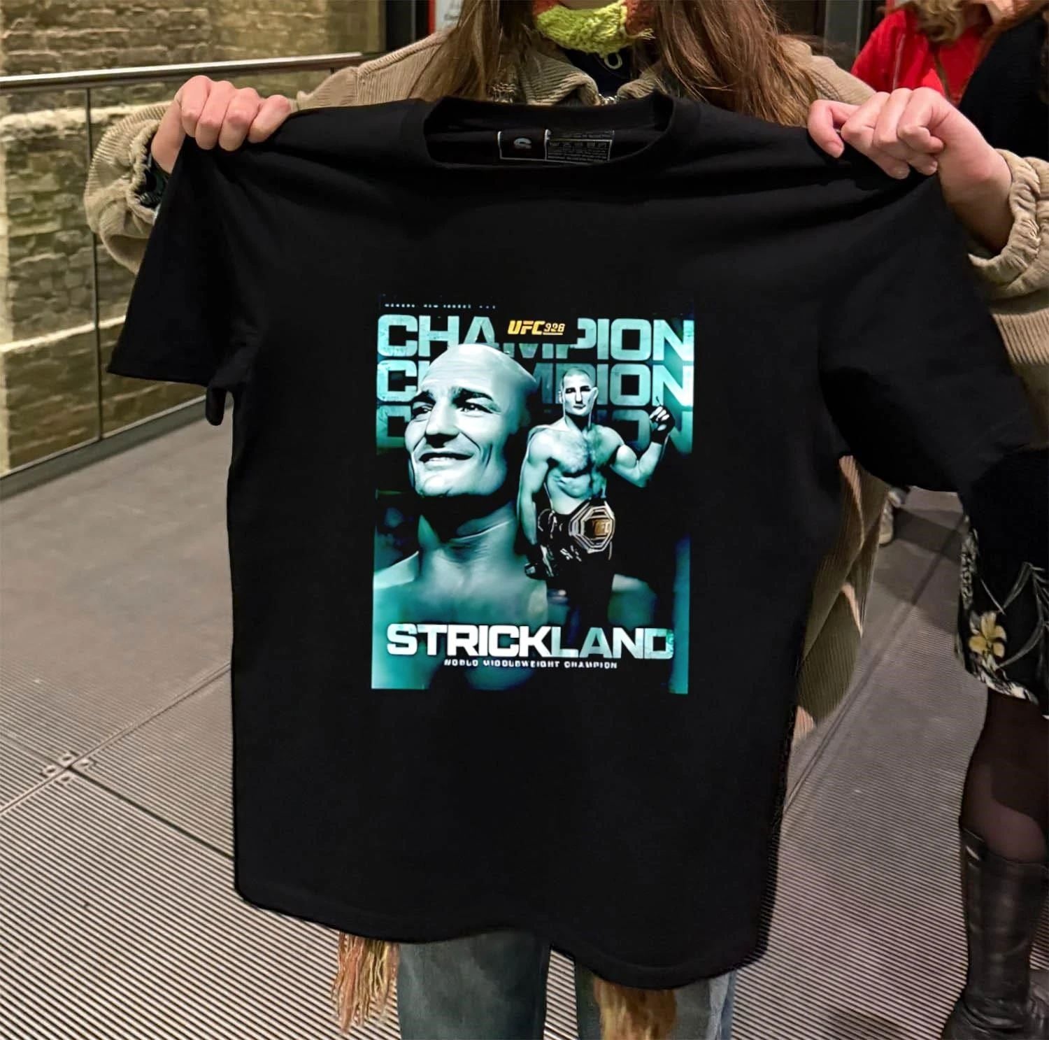 Sean Strickland 2026 World Middleweight Champion UFC 328 shirt