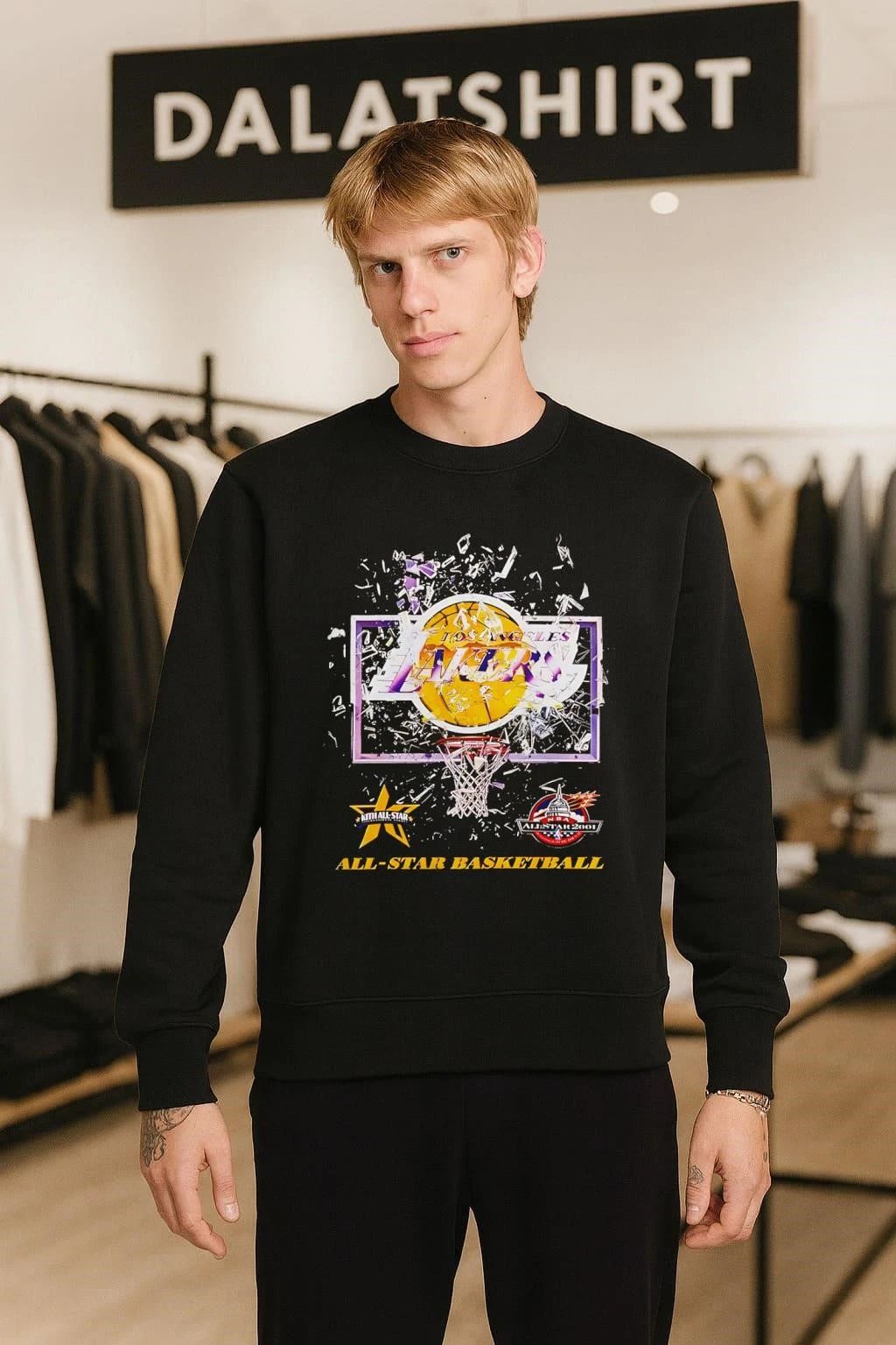 Los Angeles Lakers Basketball Kith All-Star 2001 Broken Glass shirt