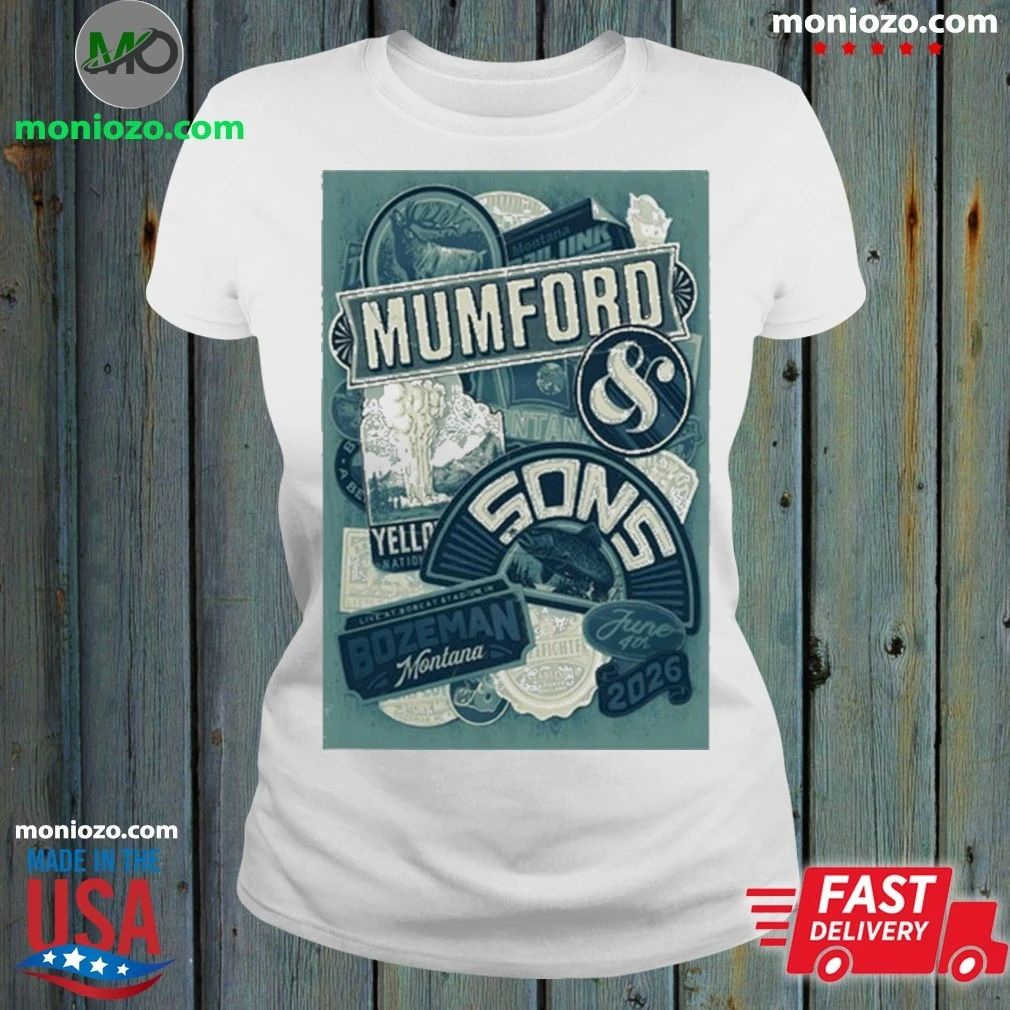 Original Mumford And Sons 6 4 2206 Bozeman MT Shirt