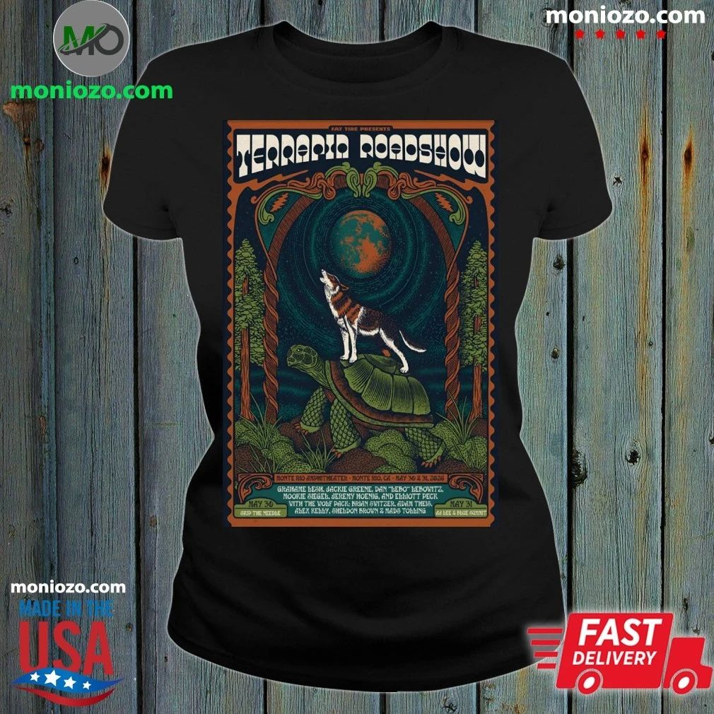 Terrapin Roadshow May 30-31 2026 Monte Rio Amphitheater in Monte Rio, CA Poster Shirt