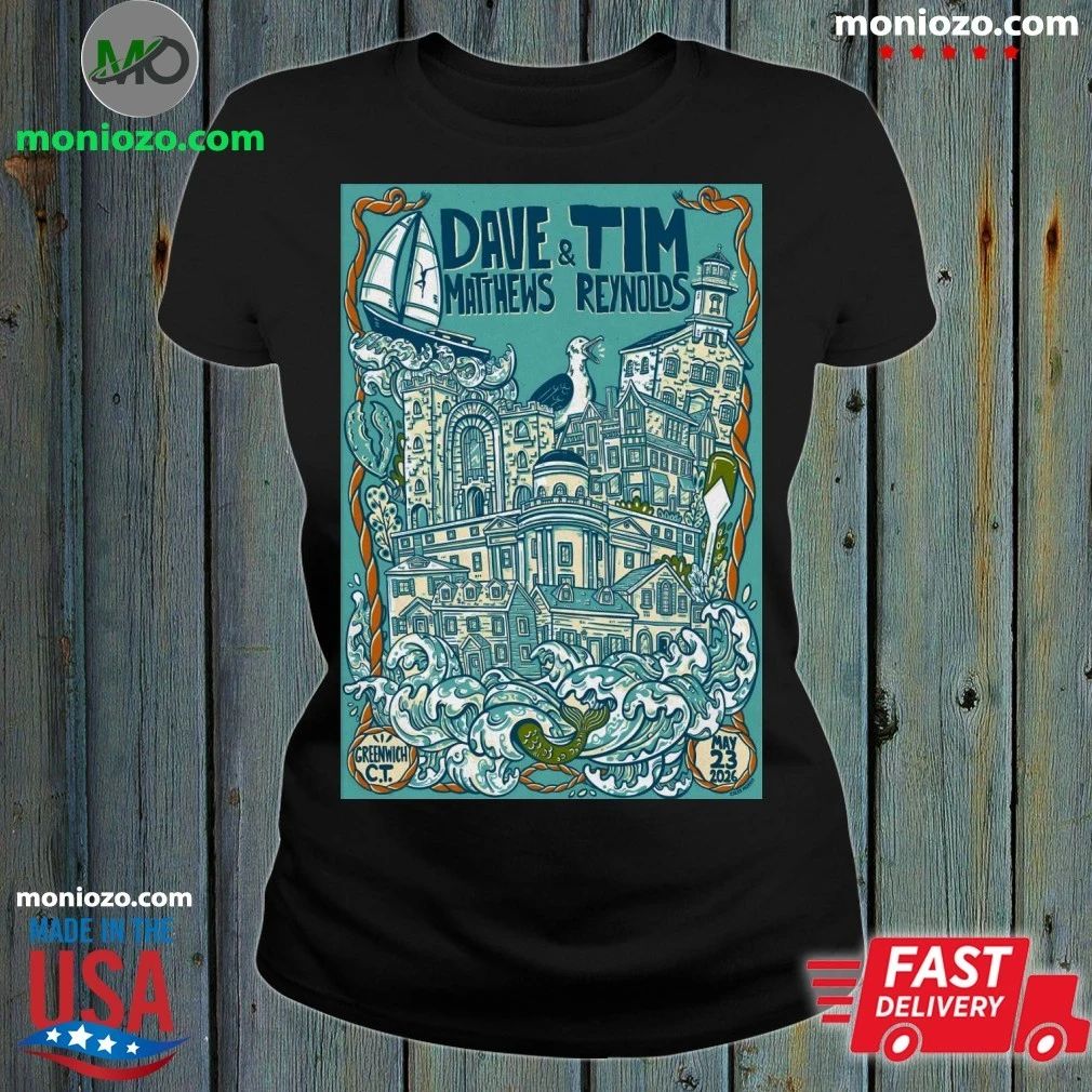 Original Dave Matthews Band Greenwich CT 5 23 2026 Poster Shirt