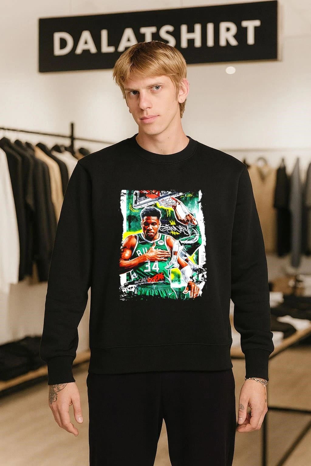 Giannis Antetokounmpo The Greek Freak Milwaukee Bucks 34 Graffiti Style shirt