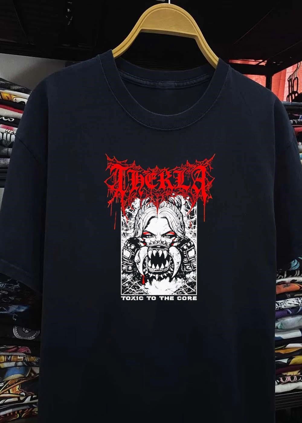Therkla Toxic To The Core Woman Demon Mouth T-Shirt