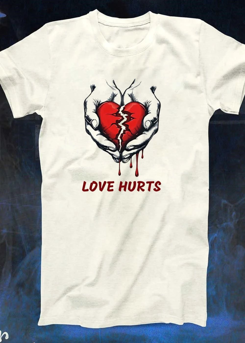 Love Hurts Bleeding Broken Heart shirt