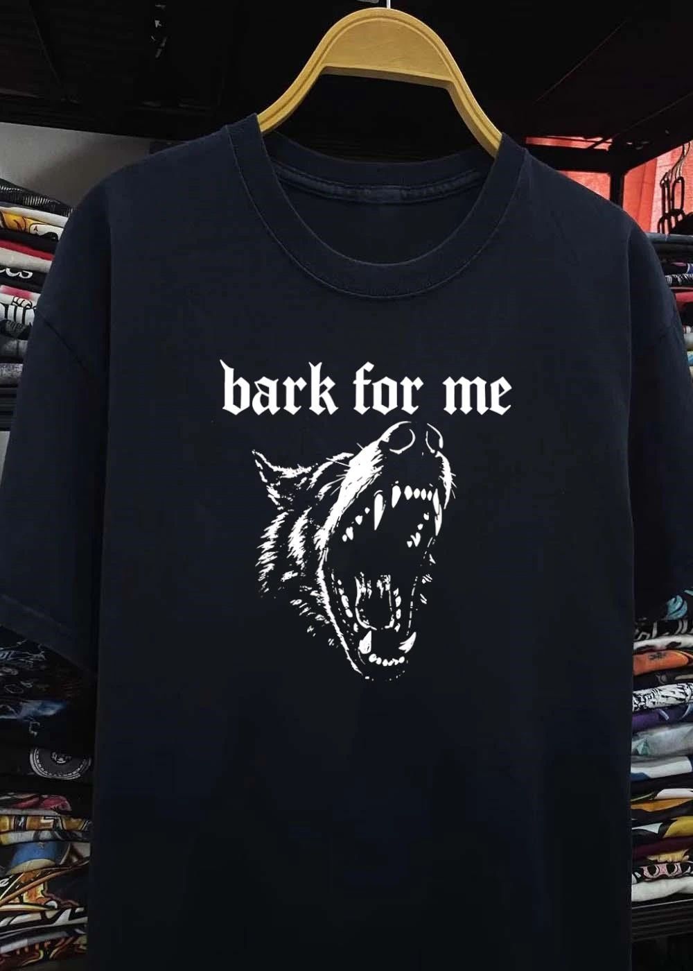 Bark For Me Snarling Wolf Head T-Shirt