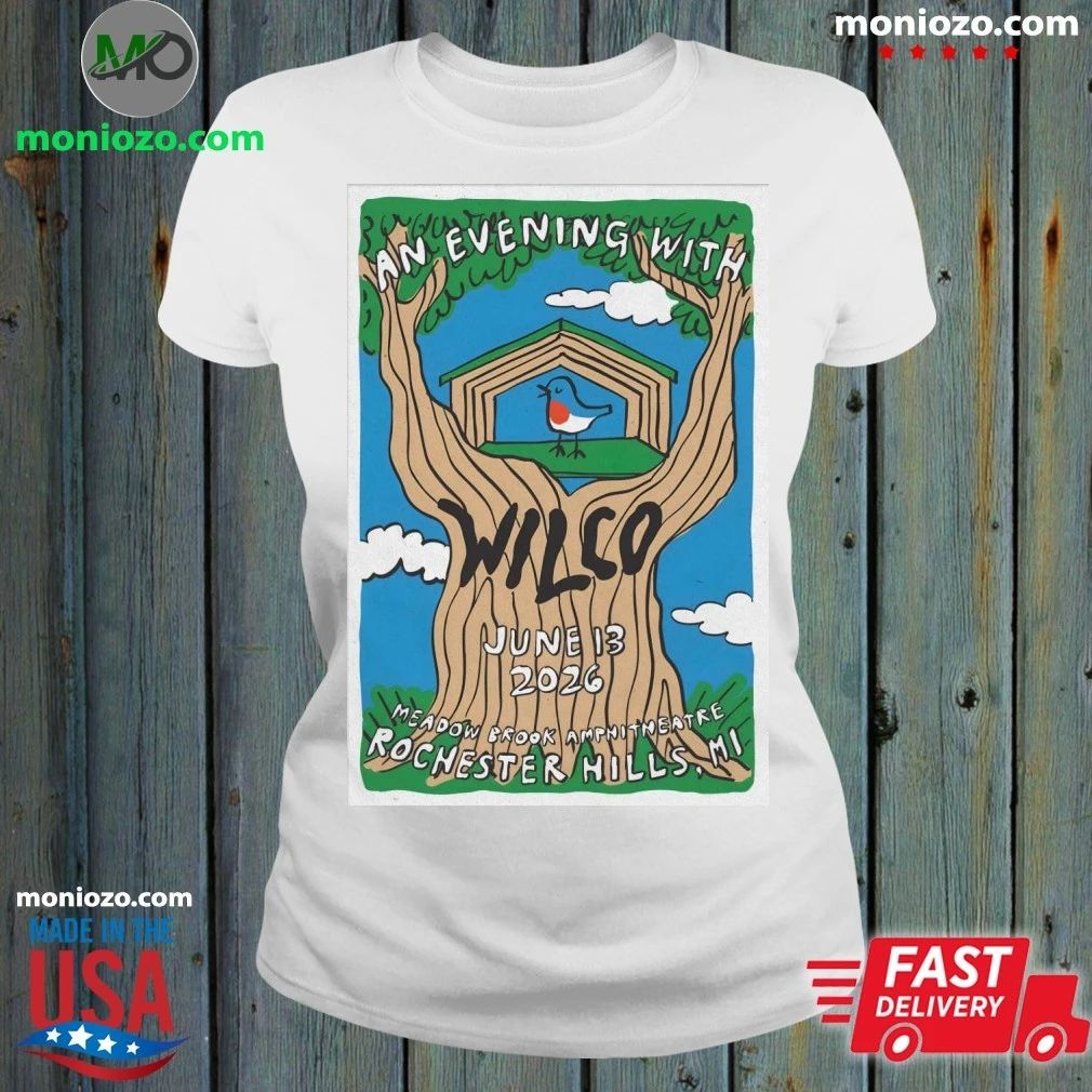 Wilco In Rochester Hills MI On June 13 2026 Tour Poster T-Shirt