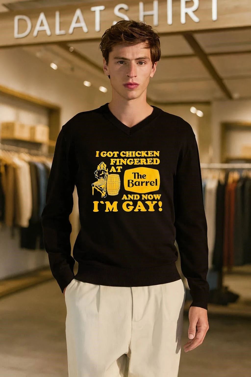 I got chicken fingered at the Barrel and now i’m Gay shirt