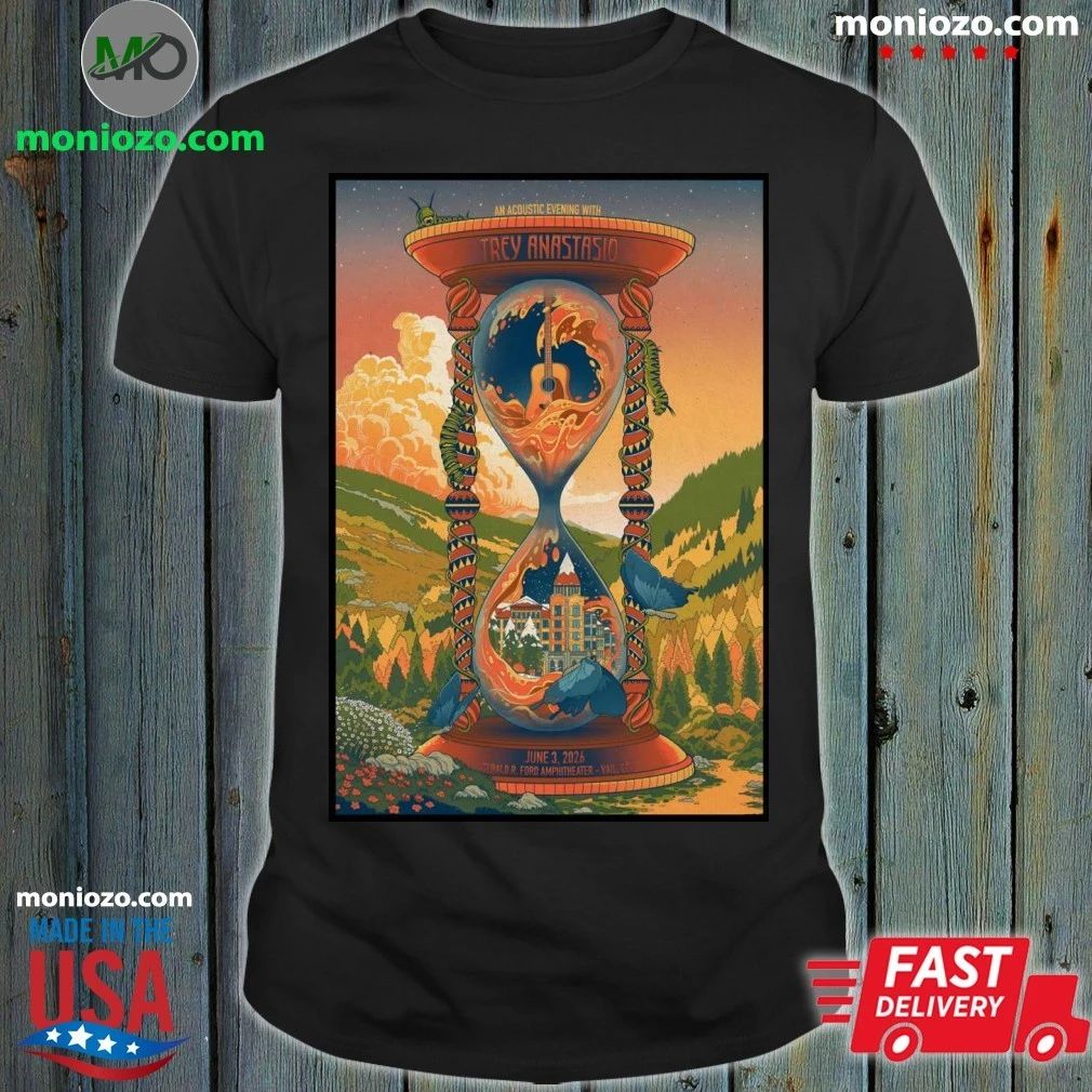 Original Trey Anastasio Vail CO 6 3 2026 Poster Shirt