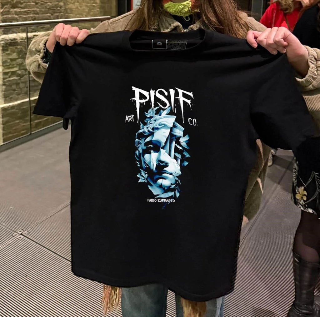 PISIF Art Co. Fabio Eufrasio Cracked Statue Leaf shirt