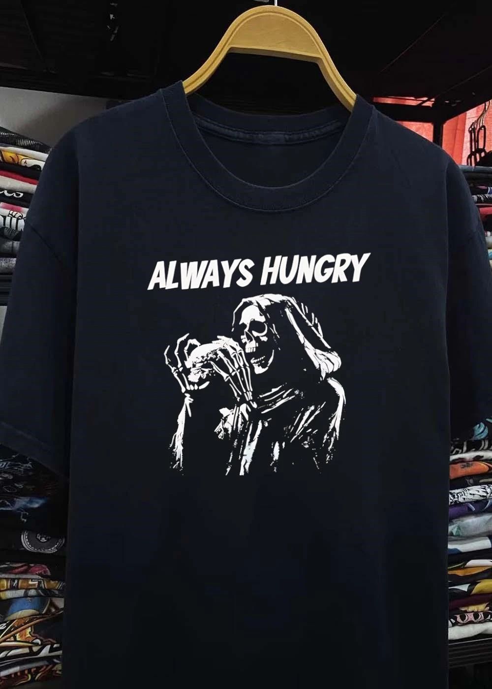 Skeleton always hungry Brennen Taylor shirt
