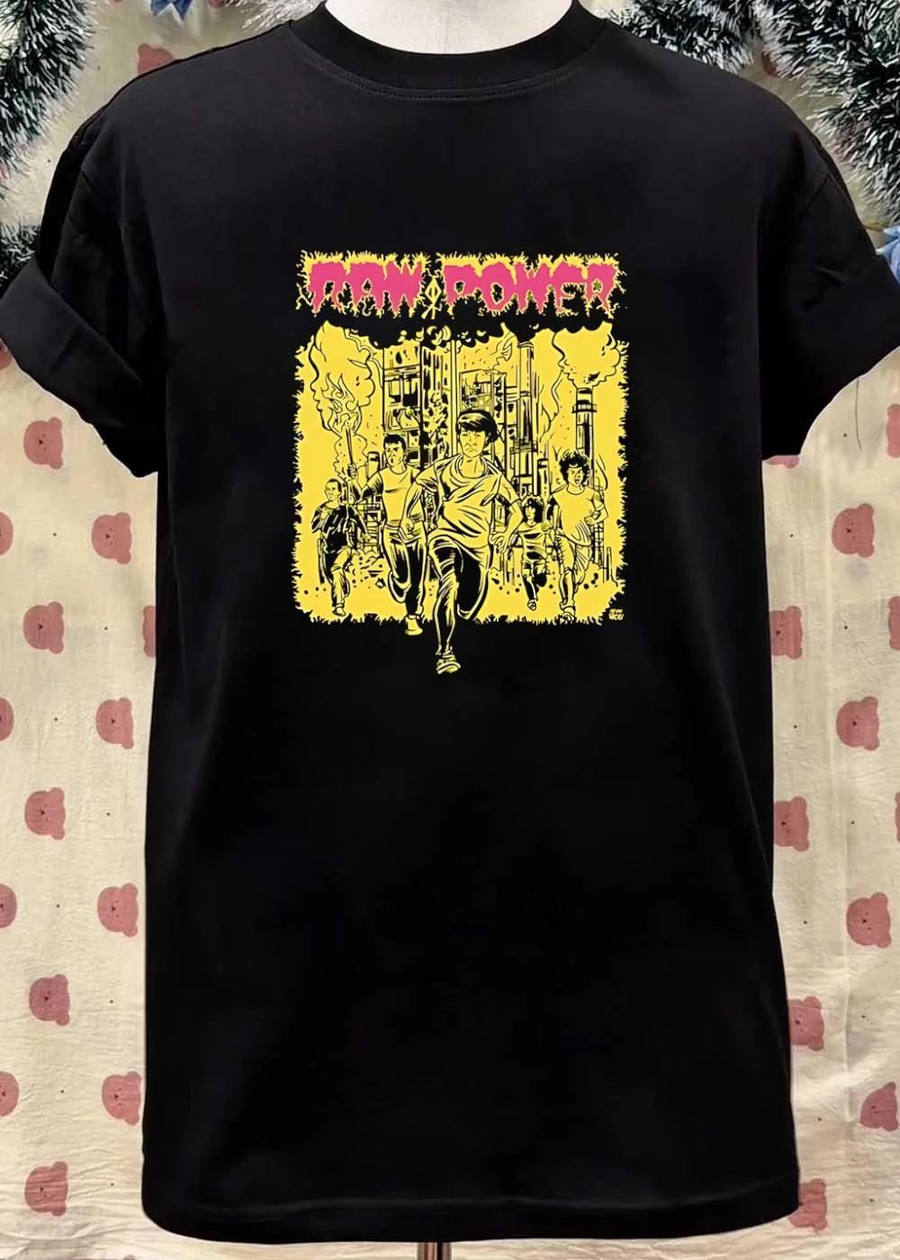 Raw Power Band Burning City Rebellion T-Shirt