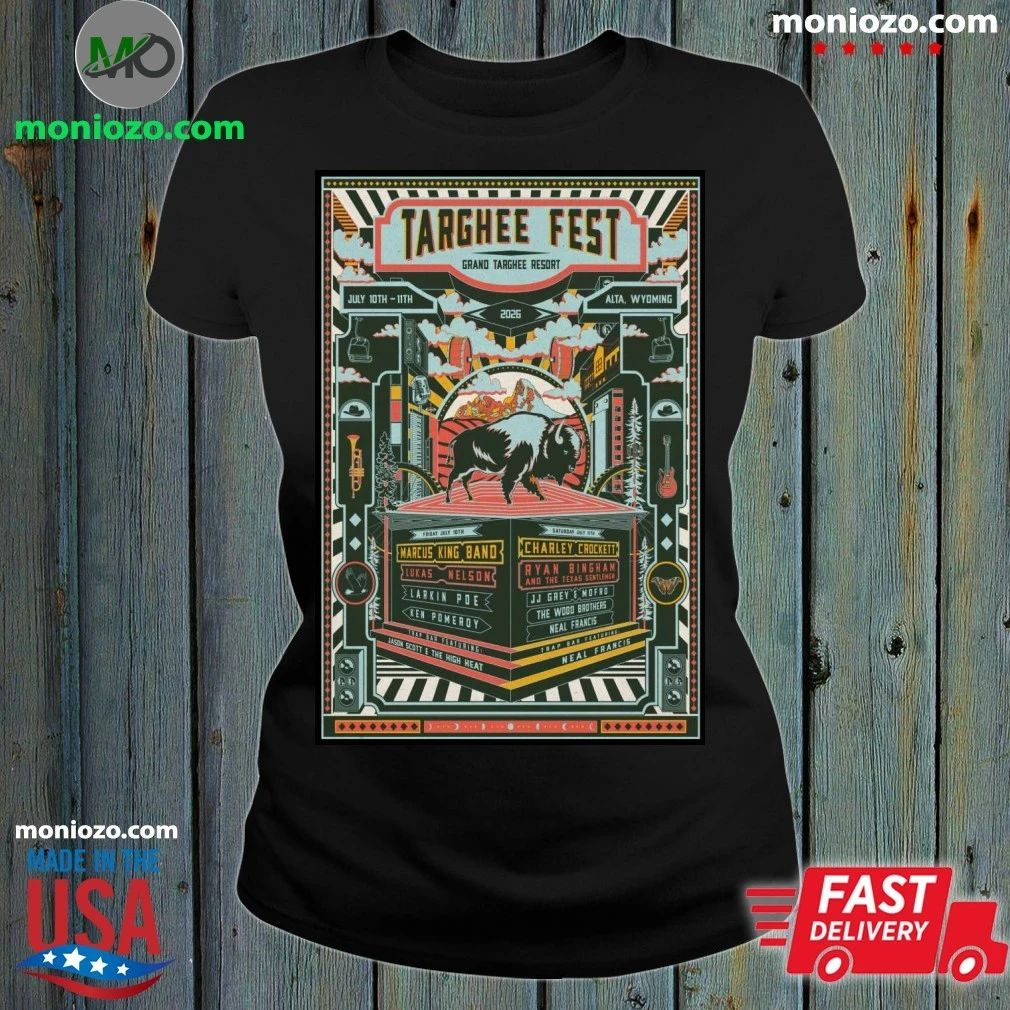 Targhee Fest July 10-11 2026 Grand Targhee Resort Alta Wyoming Poster Shirt