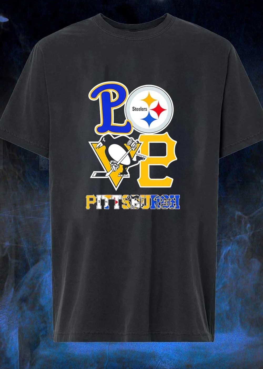 Love Pittsburgh Sports Team Logos T-Shirt
