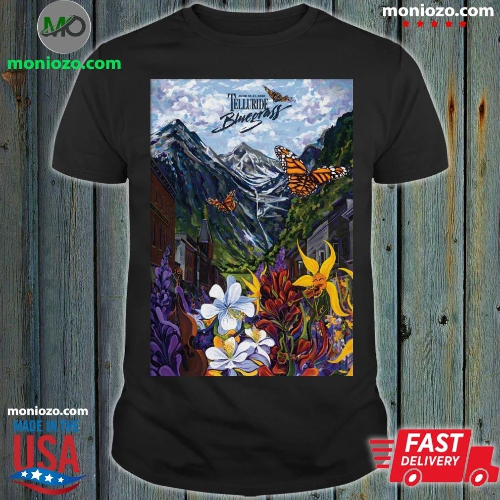 Original Telluride Bluegrass Festival June 18-21 2026 Ln Telluride CO Poster T-Shirt
