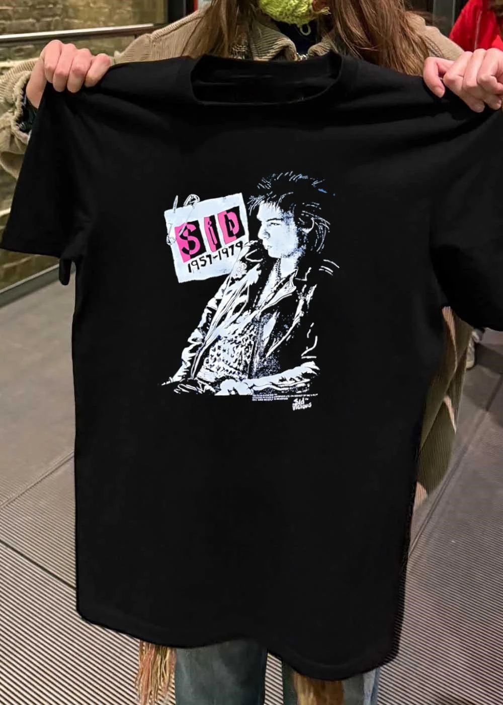 Sid Vicious Sid 1957-1979 Safety Pin Tribute T-Shirt