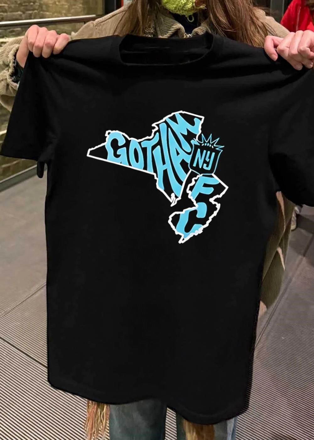 Gotham FC NY New York New Jersey Map shirt