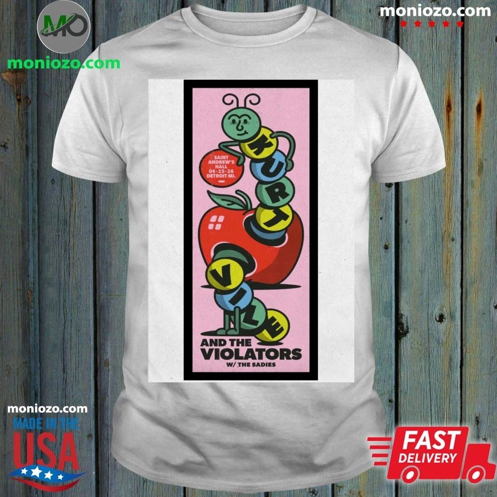 Kurt Vile Detroit MI Tour On June 25 2026 Poster T-Shirt