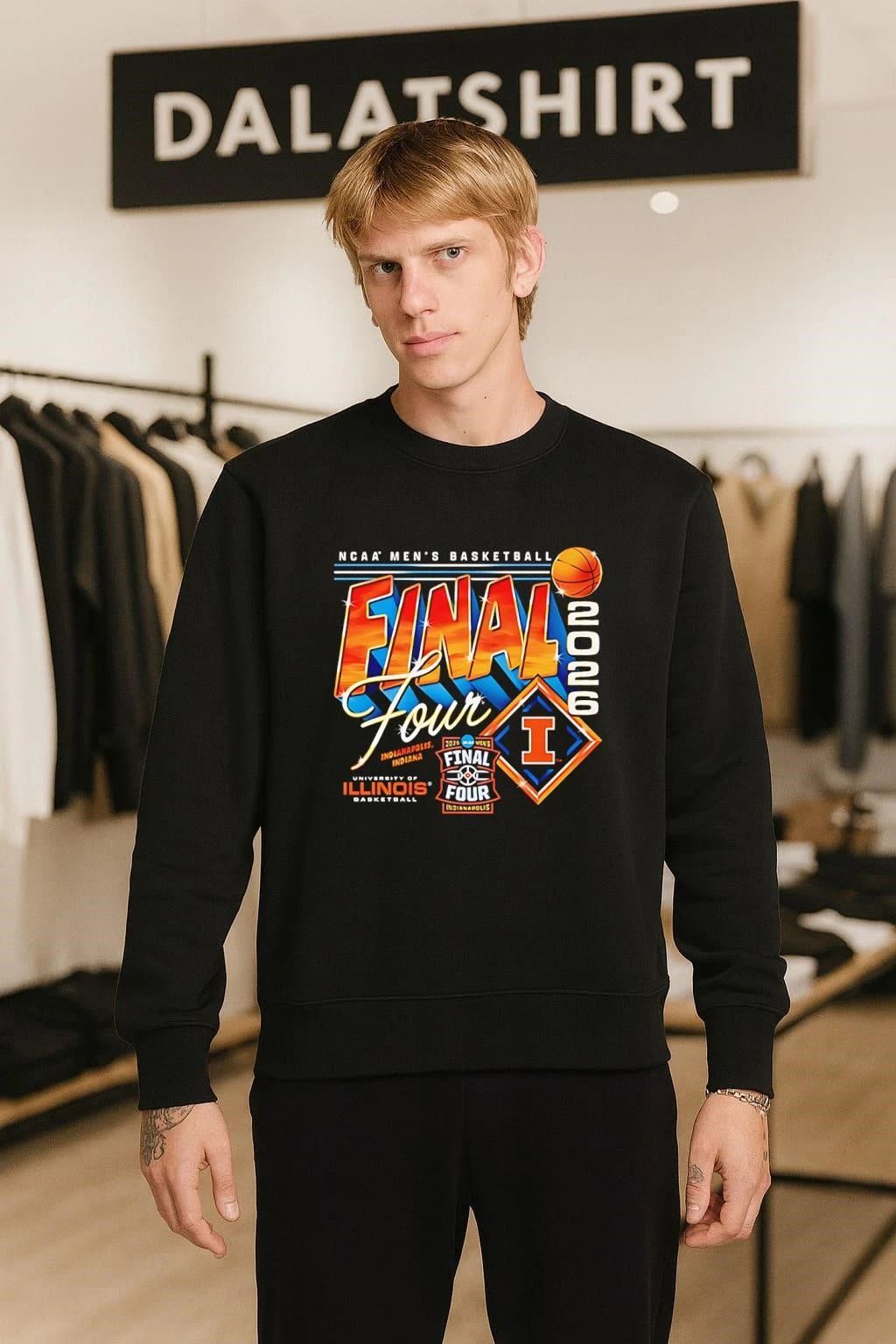 Illinois Fighting Illini Black 2026 Men’s Basketball Final Four shirt