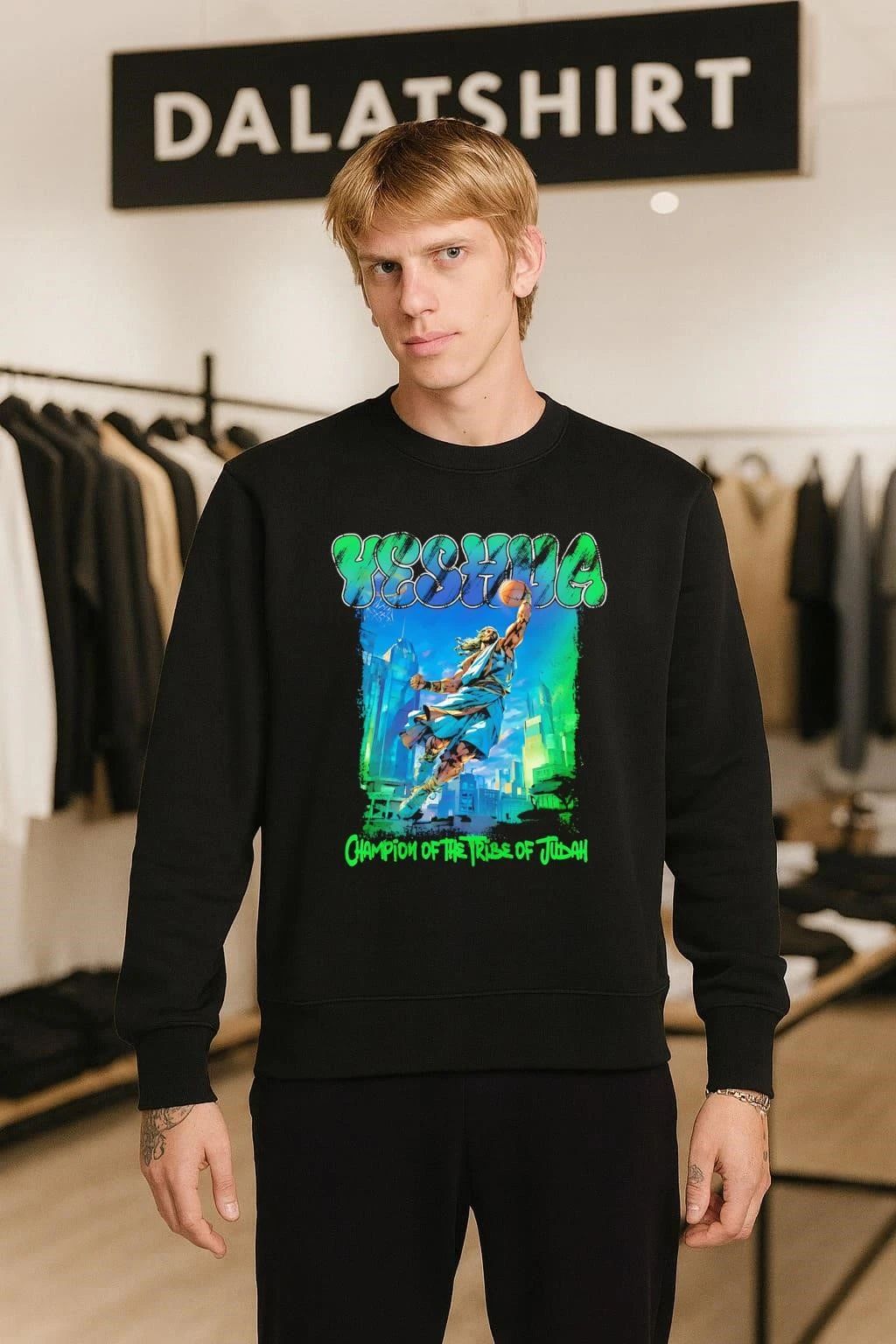 Yeshua Champion Of The Tribe Of Judah Jesus Basketball Dunk shirt