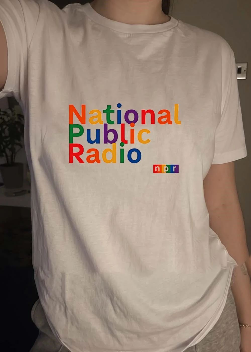 National Public Radio NPR Colorful Rainbow Logo Daily News 2026 Shirt