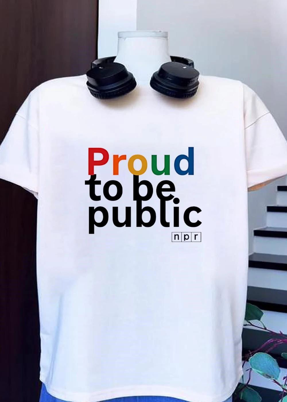 NPR Proud to Be Public Rainbow LGBTQ+ Pride 2026 Shirt