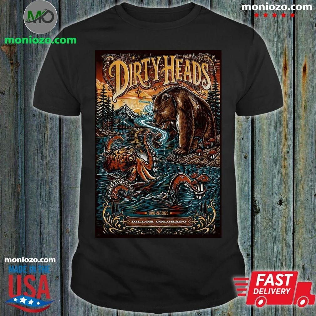 Original Dirty Heads June 26 2026 Dillon Amphitheater in Dillon CO Poster Shirt