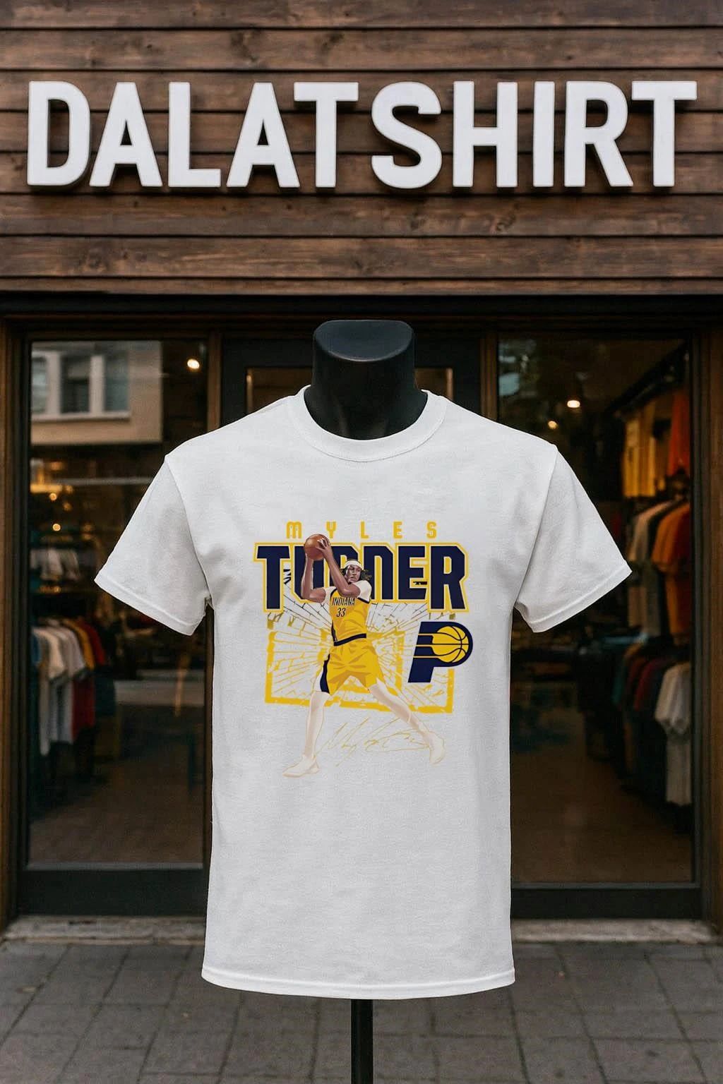 Myles Turner Indiana Pacers Shattered shirt