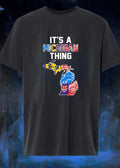 It’s A Michigan Thing Sports Teams Map Logos T-Shirt