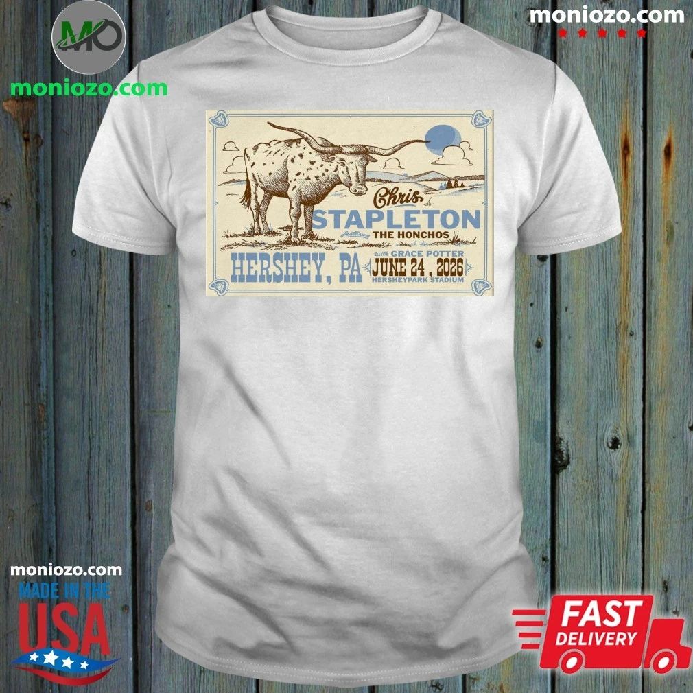 Chris Stapleton June 24 2026, Hershey PA Poster Shirt