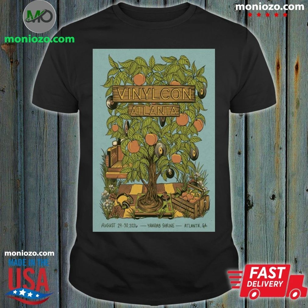 VinylCon Aug 29-30 2026 Yaarab Shrine Atlanta, GA Poster Shirt
