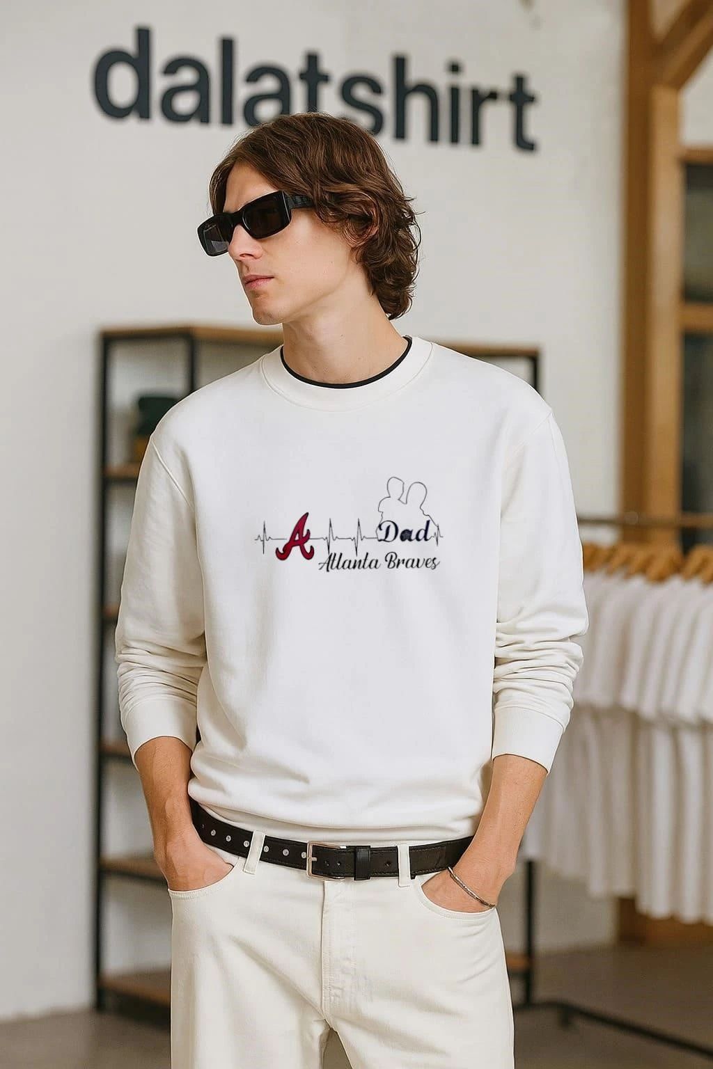Atlanta Braves This Is What An Awesome Dad Looks Like shirt