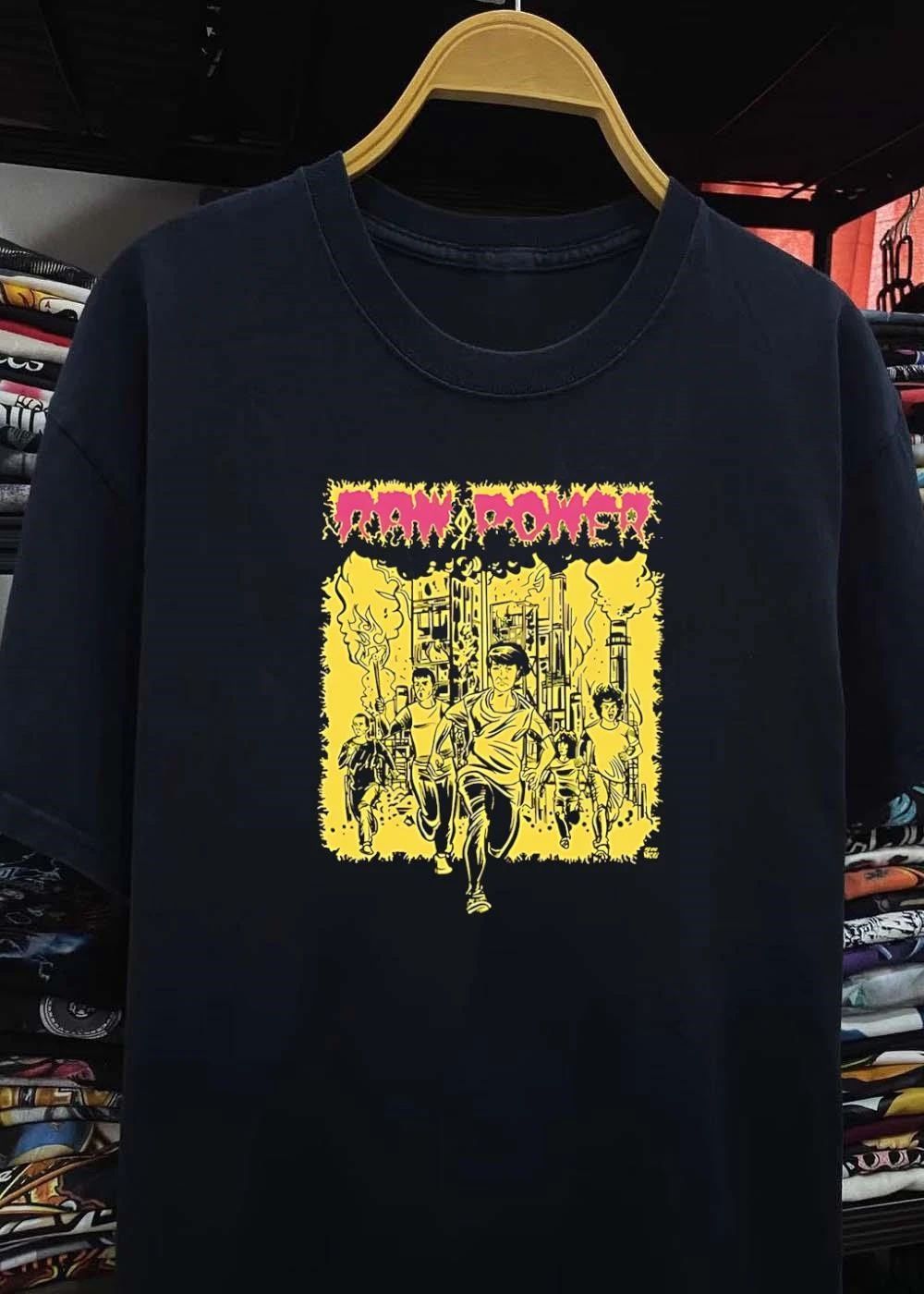Raw Power Band Burning City Rebellion T-Shirt