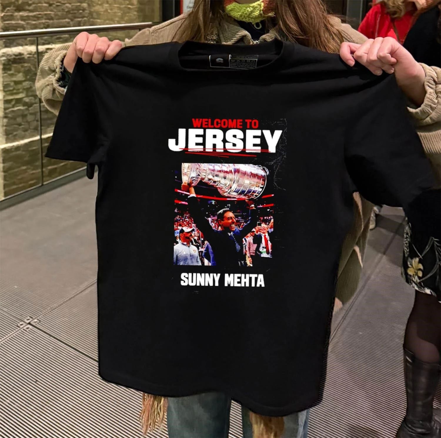 Sunny Mehta New Jersey Devils shirt