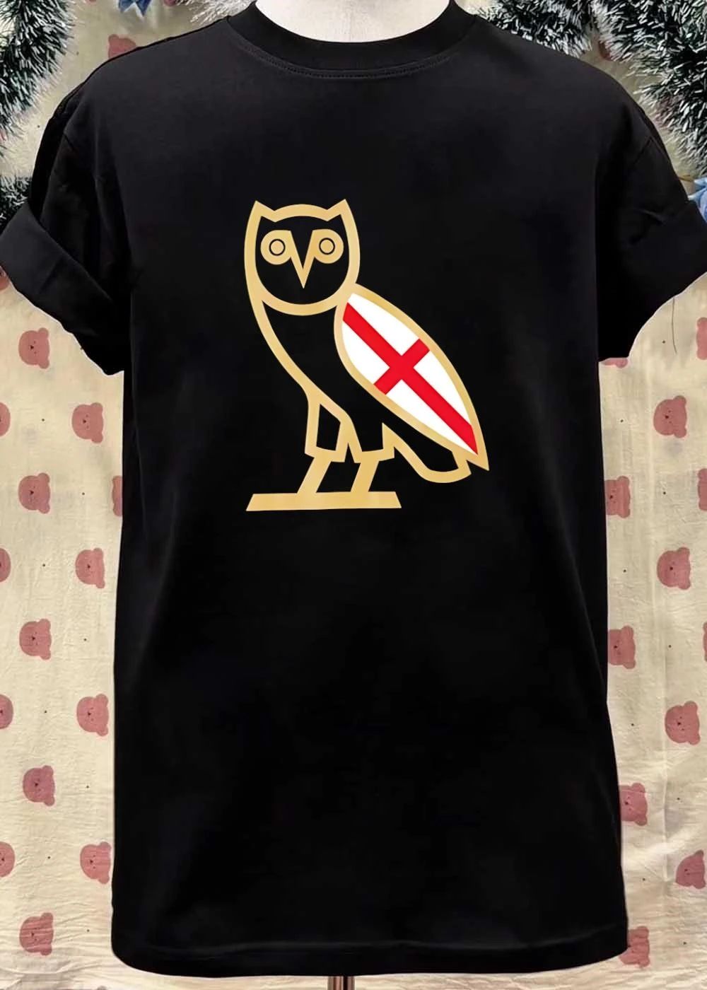 OVO Owl England Flag shirt