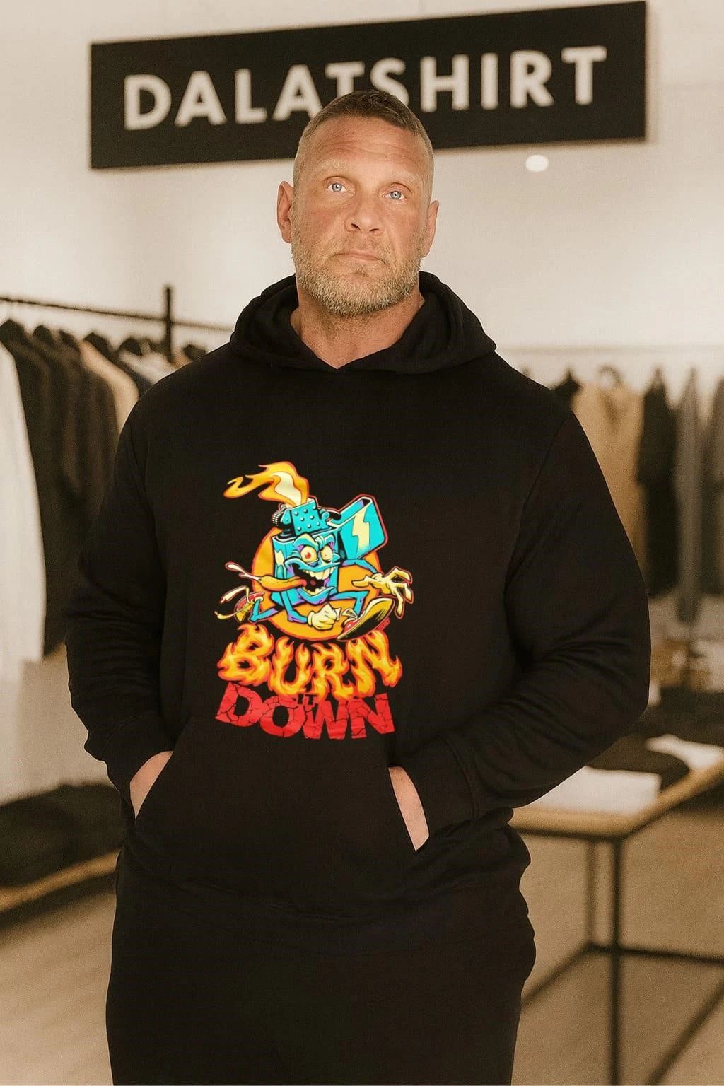 Burn It Down Lighter Character Running shirt