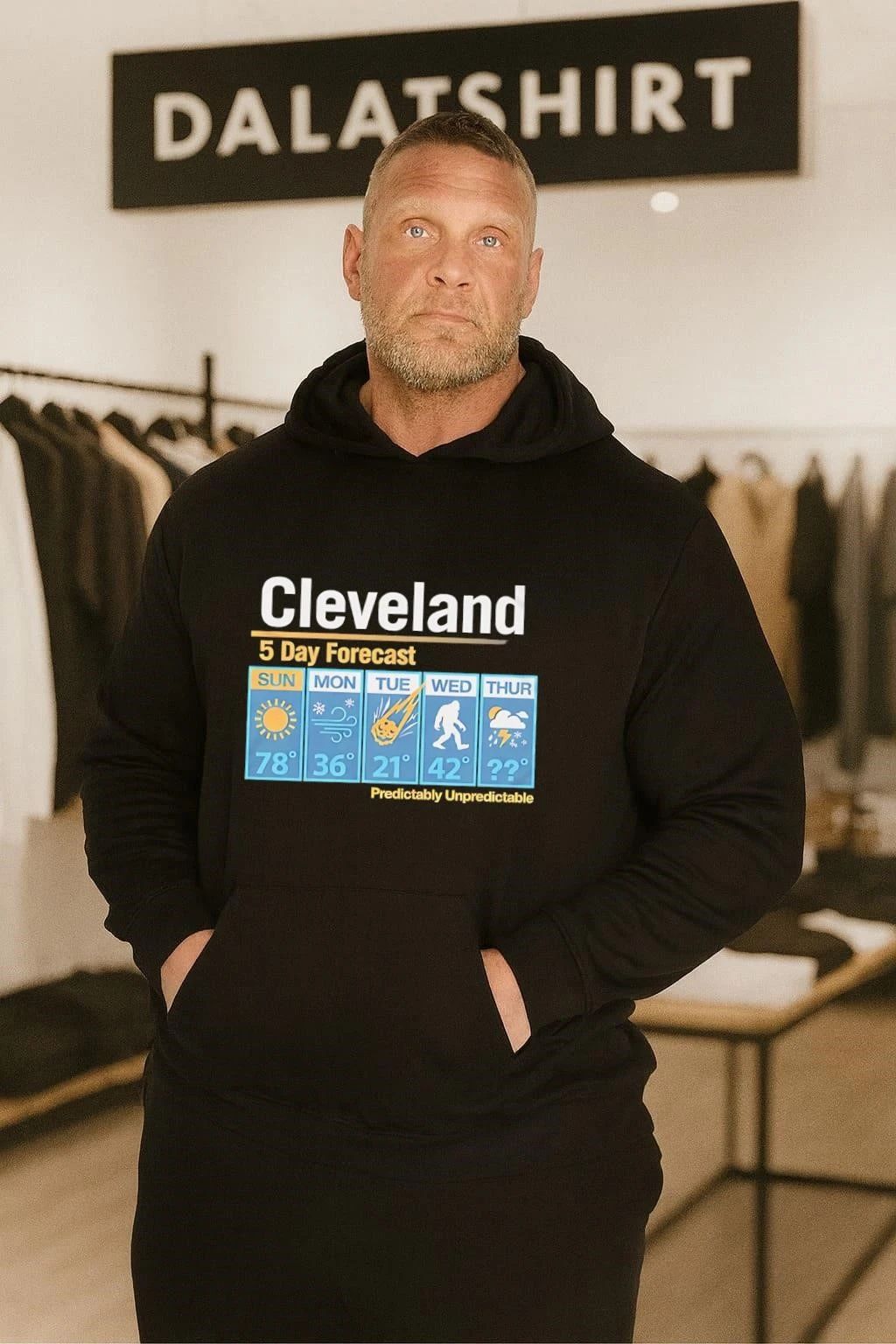 Cleveland 5 Day Forecast Predictably Unpredictable Weather shirt