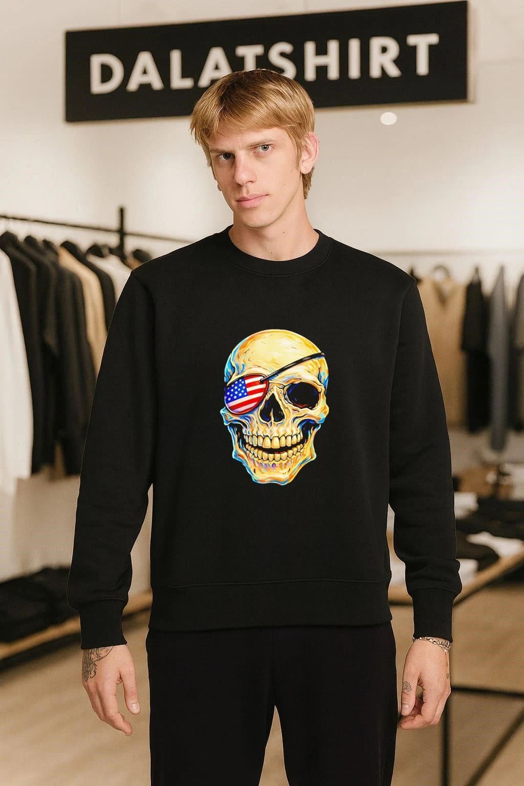 Pirate Skull USA 250th shirt