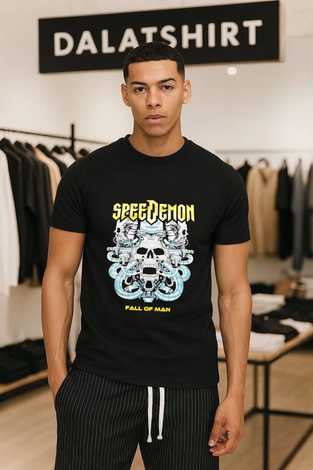 Speedemon Fall Of Man skull shirt