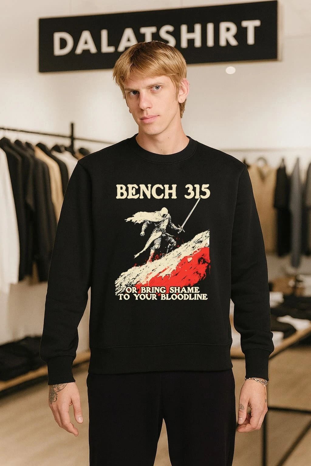 Bench 315 Or Bring Shame To Your Bloodline Knight shirt