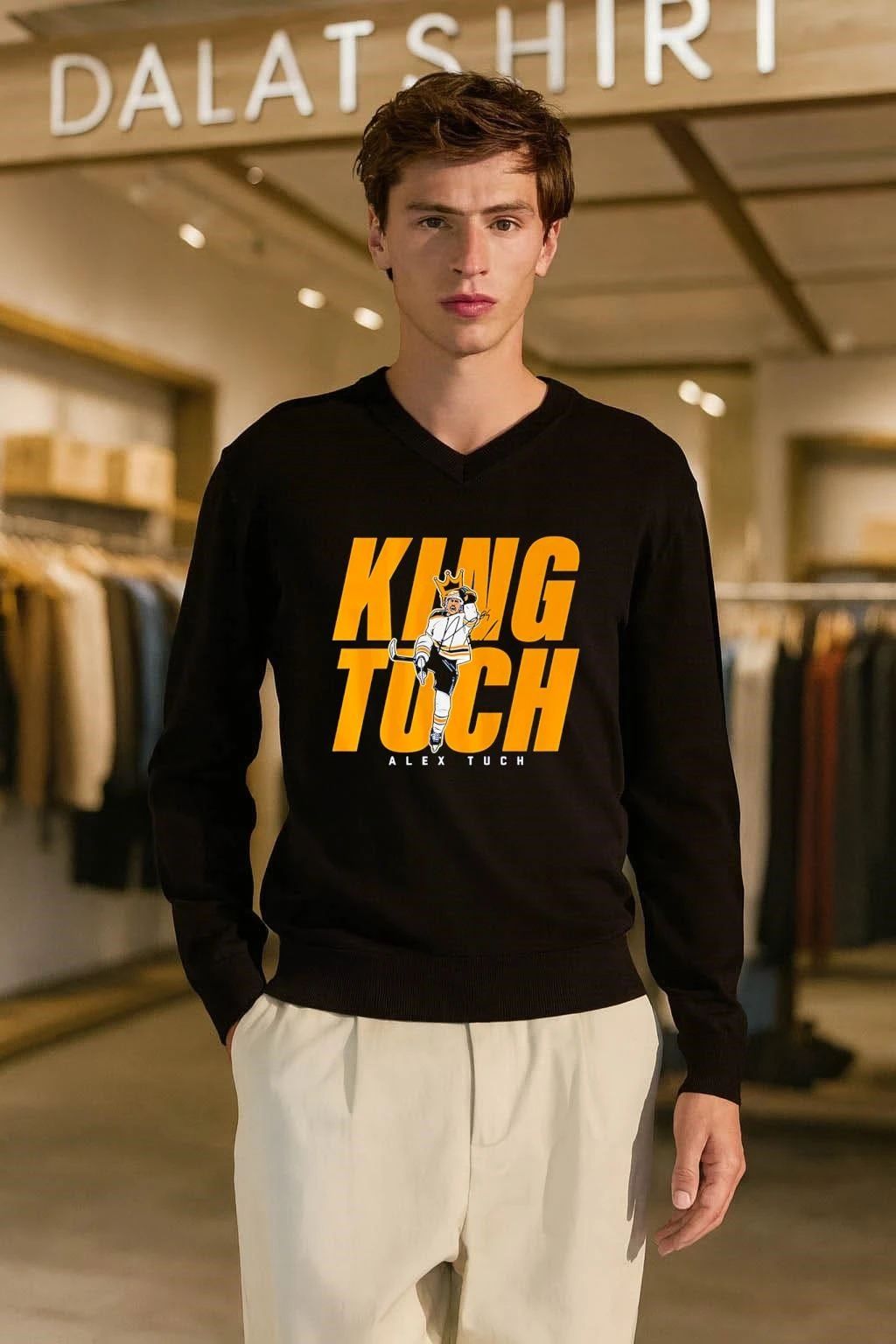 King Tuch Alex Tuch Buffalo Hockey Player Victory Pose shirt