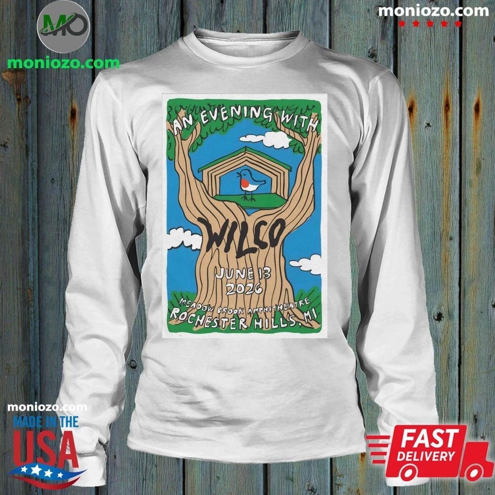 Wilco In Rochester Hills MI On June 13 2026 Tour Poster T-Shirt