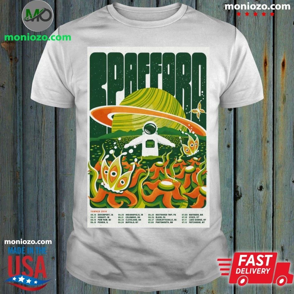 Original Spafford Summer Tour 26 Poster T-Shirt