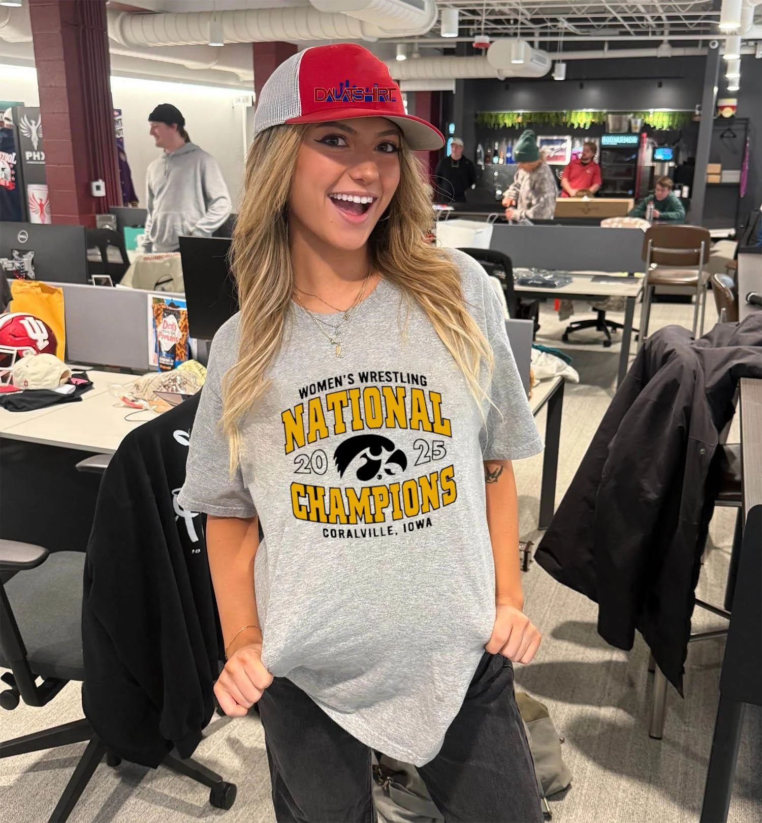 Iowa Women’s Wrestling National 2025 Back 2 Back Champs shirt