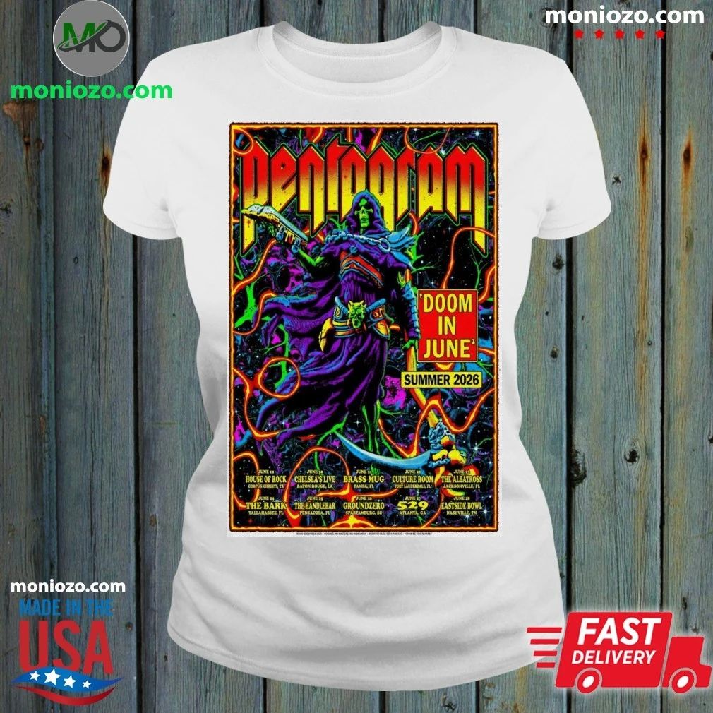 Doom and Pentagram June Summer 2026 Poster Shirt