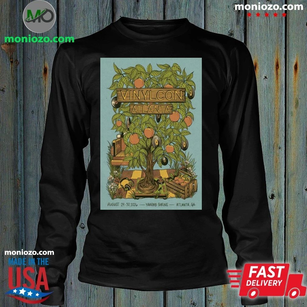 VinylCon Aug 29-30 2026 Yaarab Shrine Atlanta, GA Poster Shirt
