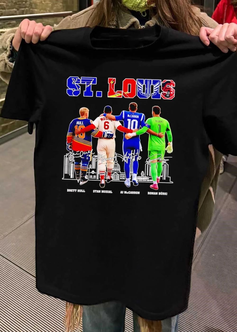 St. Louis Sports Team Logos And Players T-Shirt