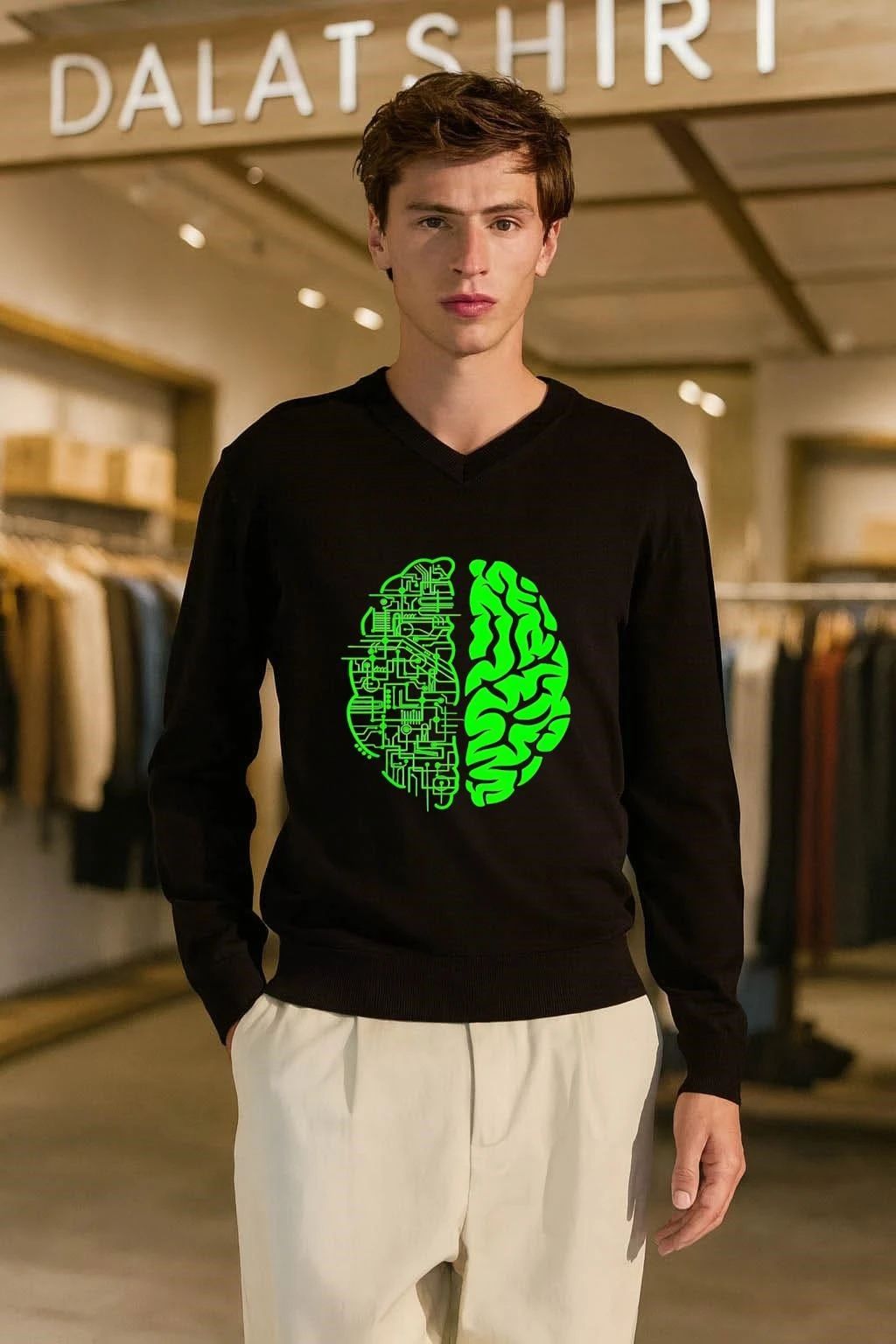 Human Brain Circuitry Mind vs Machine Dual Personality shirt