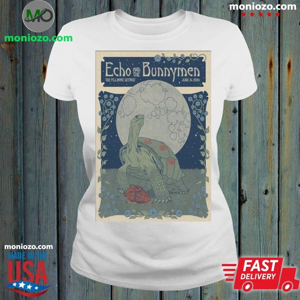 Echo And The Bunnymen In Detroit MI On June 16 2026 Poster T-Shirt