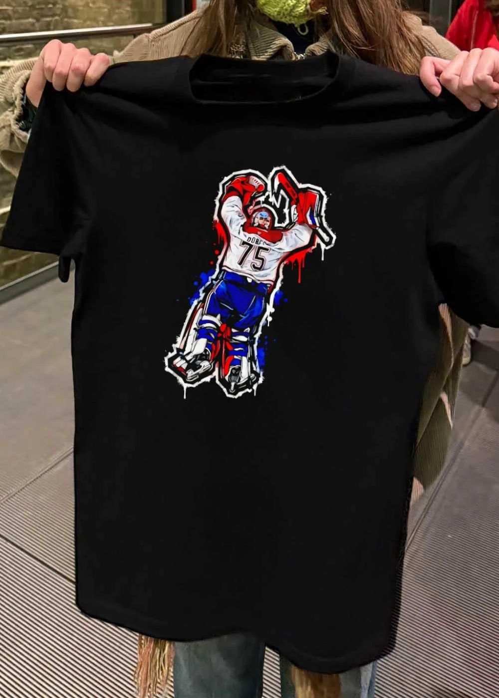 Laval Rocket Jakub Dobes 75 Goalie Hockey shirt